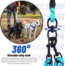 No tangle retractable dog leash