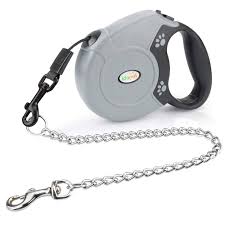 No tangle retractable dog leash